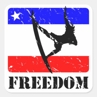 Adesivo Quadrado Freedom Surfing FLAIR
