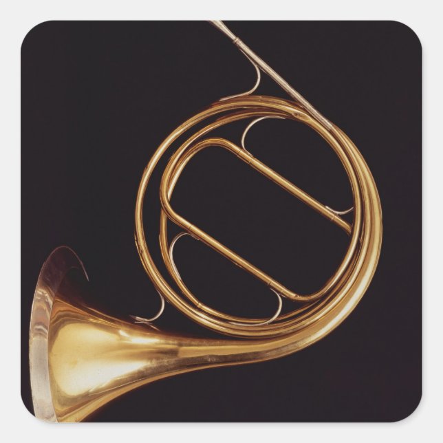 Adesivo Quadrado French Horn, por Marcel Auguste Raoux (Frente)