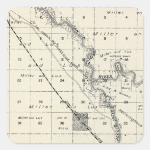 Adesivo Quadrado Fresno County, Califórnia 10