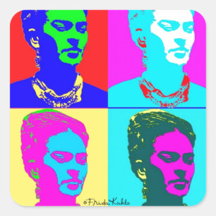Adesivo Quadrado Frida Kahlo inspirou o retrato