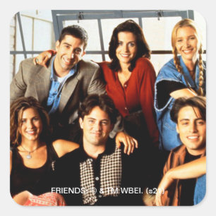 Adesivo Quadrado FRIENDS™ Elenco Sentado no Apartamento de Monica