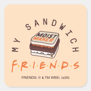 Adesivo Quadrado FRIENDS™ Meu Sanduíche