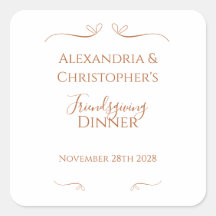 Friendsgiving Dinner Party Chic Minimal 