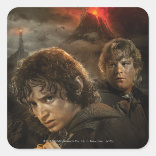 Adesivo Quadrado FRODO™ e Samwise