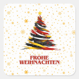 ADESIVO QUADRADO FROHE WEIHNACHTEN ALEMÃO STICKER