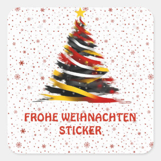 ADESIVO QUADRADO FROHE WEIHNACHTEN STICKER