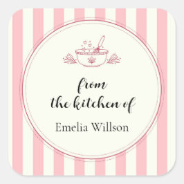 Adesivo Quadrado From the kitchen of Small Business