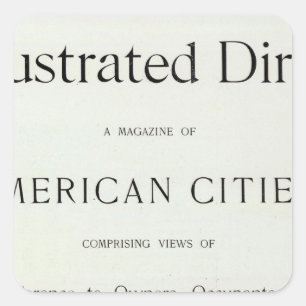 Adesivo Quadrado Frontispício de San Francisco Califórnia