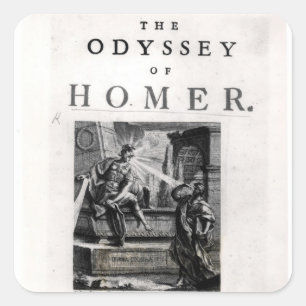 Adesivo Quadrado Frontispício para "a odisseia" pelo local