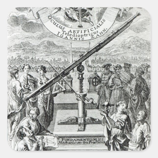 Adesivo Quadrado Frontispiece 'Oculus Artificialis (Frente)