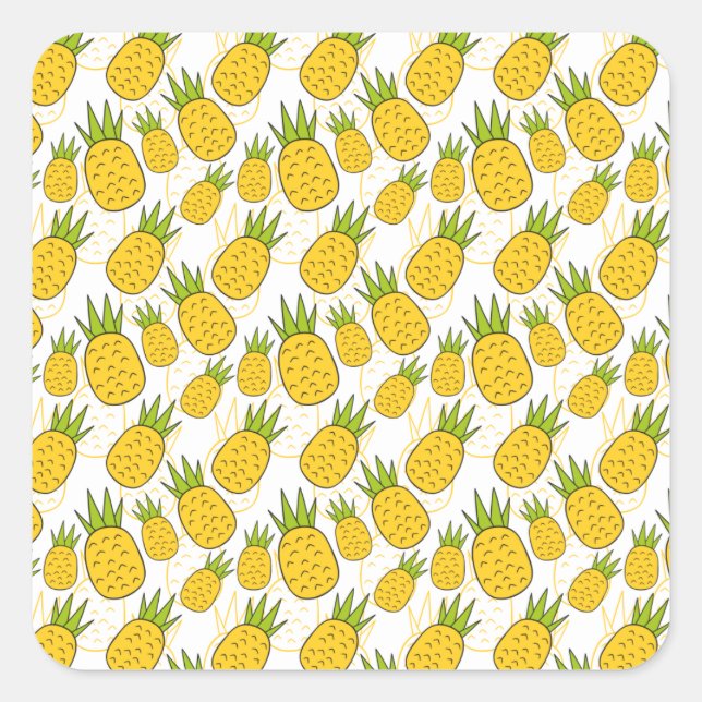 Adesivo Quadrado Fruit seamless pattern | Fruit surface pattern 41 (Frente)