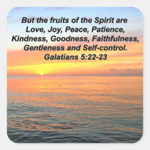 ADESIVO QUADRADO FRUTA GALÁTIA DA BÍBLIA ESPIRITUOSA VERSA