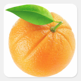 Adesivo Quadrado Fruta laranja