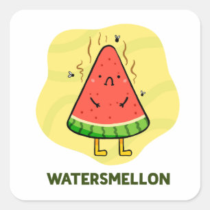 Adesivo Quadrado Fruta Melon Pun Sticker