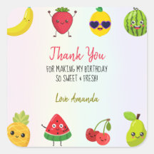 Frutas Bonitas Obrigado Festa de aniversário Prime