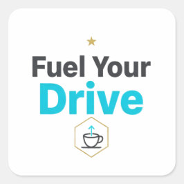 Adesivo Quadrado Fuel Your Drive Motivational  - Daily Inspiration 