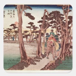 Adesivo Quadrado Fuji de Yoshiwara