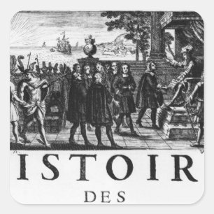 Adesivo Quadrado Fundação por Louis XIV, rei de France