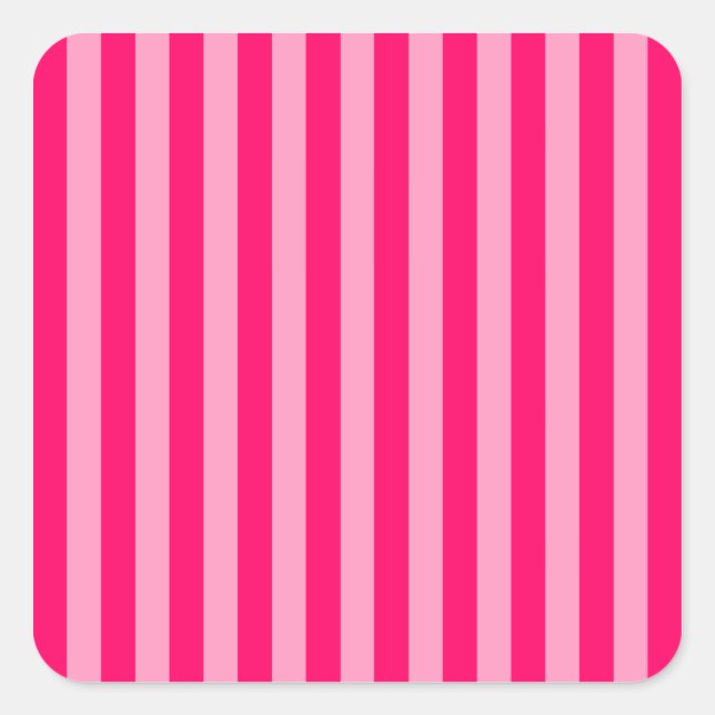 Adesivo Quadrado Fundo com Faixa Rosa (Frente)