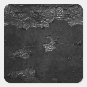 Adesivo Quadrado Fundo de papel danificado rasgado preto