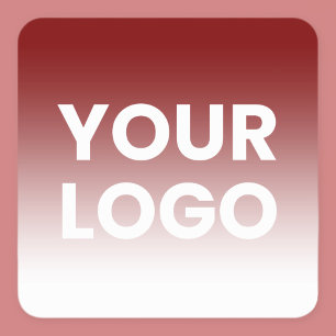 Adesivo Quadrado Fundo de qualquer cor   Gradiente Branco e seu log