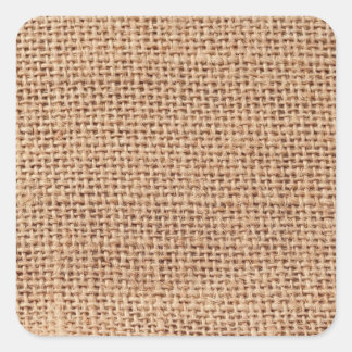Adesivo Quadrado Fundo do Saco Burlap Castanho Claro