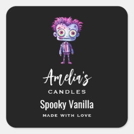 Adesivo Quadrado Funny Frankenstein Monster - Empresa de Velas