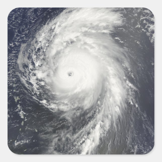 Adesivo Quadrado Furacão Bill das Antilhas Menores (Frente)