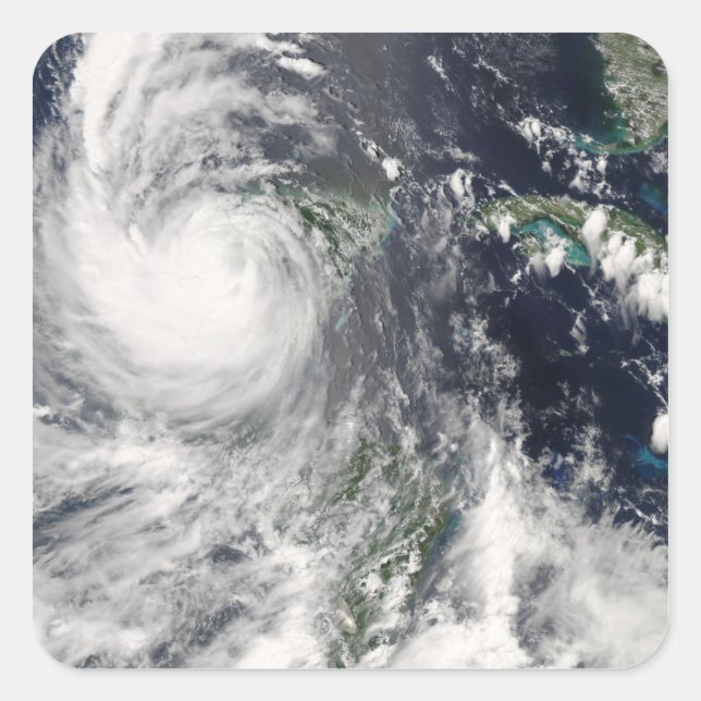 Adesivo Quadrado Furacão Dean (Frente)