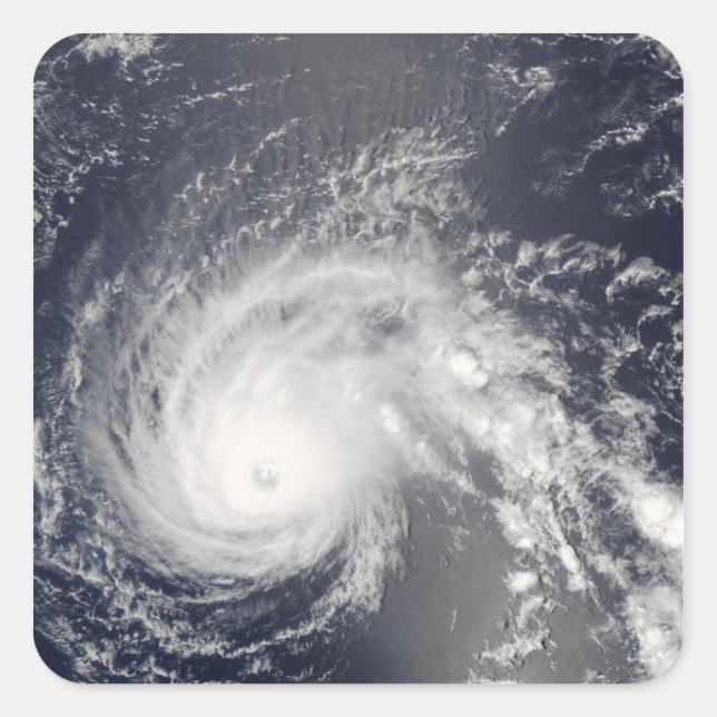 Adesivo Quadrado Furacão Flossie (Frente)