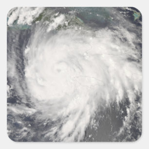 Adesivo Quadrado Furacão Gustavo sobre Jamaica