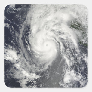 Adesivo Quadrado Furacão Jimena se aproximando da Baixa Califórnia