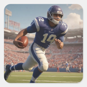 Adesivo Quadrado Futebol