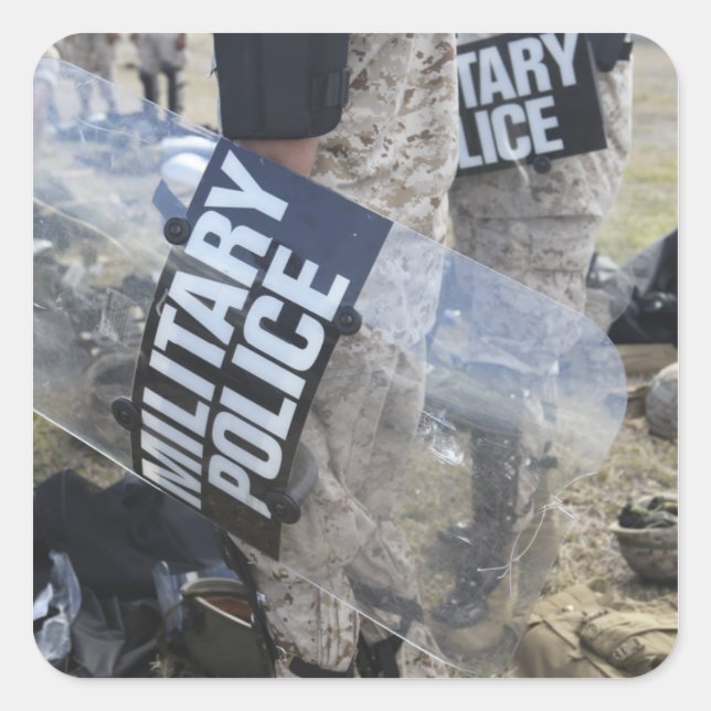 Adesivo Quadrado Fuzileiros e marinheiros norte-americanos não faze (Frente)