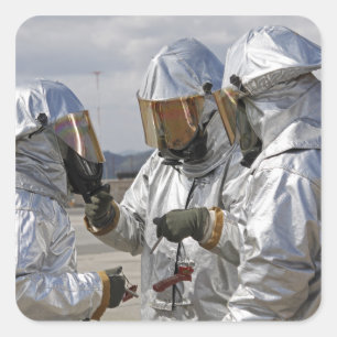 Adesivo Quadrado Fuzileiros navais do sapador-bombeiro do