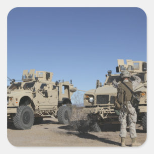 Adesivo Quadrado Fuzileiros navais dos E.U.