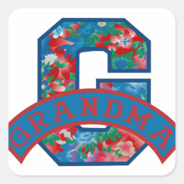 Adesivo Quadrado G É Para A Vovó