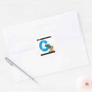 Adesivo Quadrado G É Para Violão