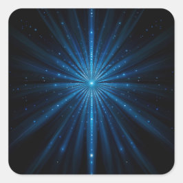 Adesivo Quadrado Galáxia Azul Continuum Estrela Cósmica Nascimento