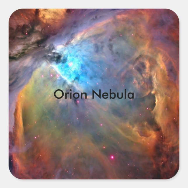 Adesivo Quadrado Galáxia Espacial Orion Nebula (Frente)