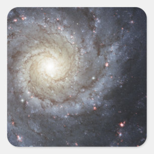 Adesivo Quadrado Galáxia espiral M74
