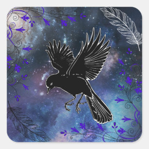 Adesivo Quadrado Galaxy Raven Sticker
