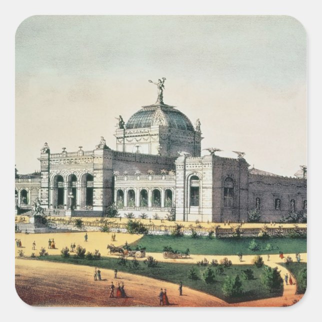 Adesivo Quadrado Galeria de Artes (Frente)