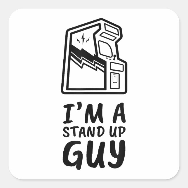 Adesivo Quadrado Gama De Vídeo Da Antiga Escola De anos 80 Da Arcad (Frente)