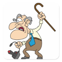 Gamer Sticker Grumpy Geezer