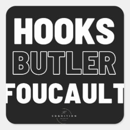 Adesivo Quadrado Ganchos, Judith Butler, Michel Foucault