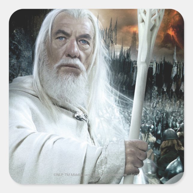 Adesivo Quadrado GANDALF™ com Funcionarios (Frente)
