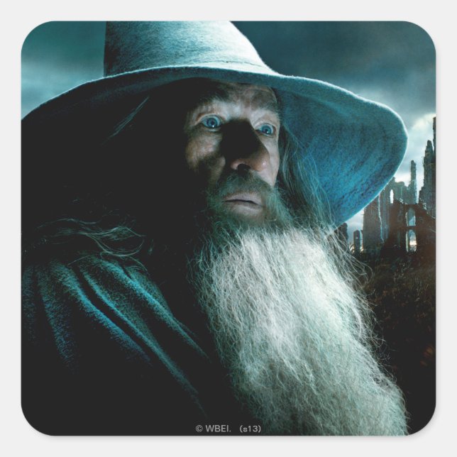 Adesivo Quadrado Gandalf em Dol Guldur (Frente)