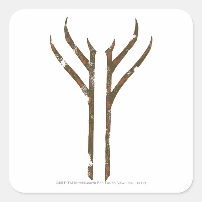 Adesivo Quadrado GANDALF™ Rune (Frente)