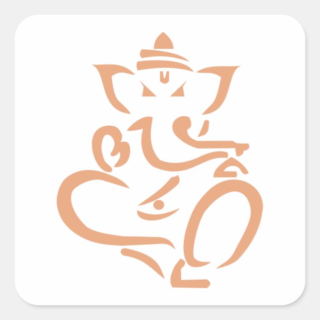 Adesivo Quadrado Ganesha (Frente)